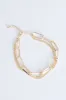 Double Layered Gold Anklet - Lilya sold by Rebellious Fashion