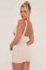 Stone Cowl Neck Ruched Bodycon Mini Dress - Luca sold by Rebellious Fashion