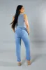 Light Blue Distressed Straight Leg Jeans - Nikia sold by Rebellious Fashion