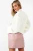 Rose Faux Leather Tie Waist Mini Skirt - Eliyanna sold by Rebellious Fashion