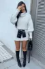 Beige Turtle Neck Knit Jumper Dress - Brooke sold by Rebellious Fashion