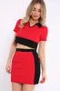 Red and Black Crop Top and Mini Skirt Co-ord - Kasie sold by Rebellious Fashion