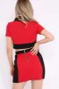 Red and Black Crop Top and Mini Skirt Co-ord - Kasie sold by Rebellious Fashion