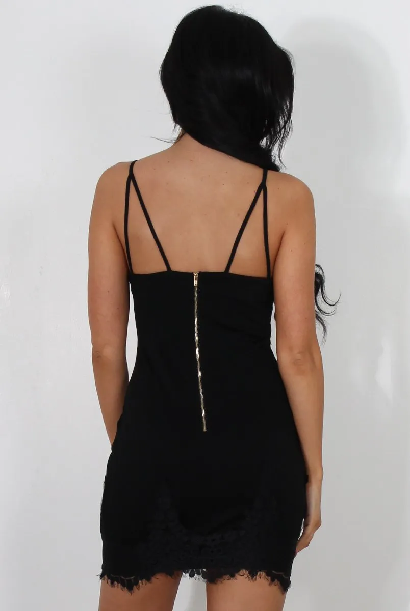 Zerin Black Lace Bodycon Dress sold by Rebellious Fashion product image thumbnail 5