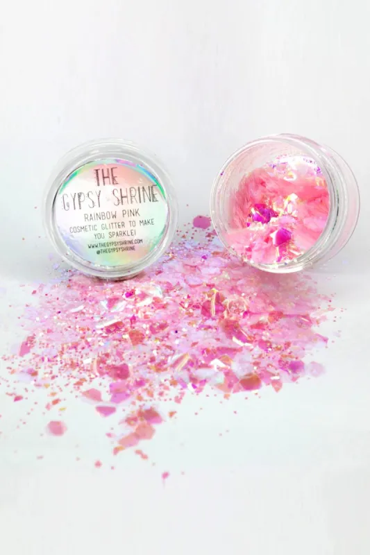 The Gypsy Shrine Rainbow Pink Glitter sold by Rebellious Fashion