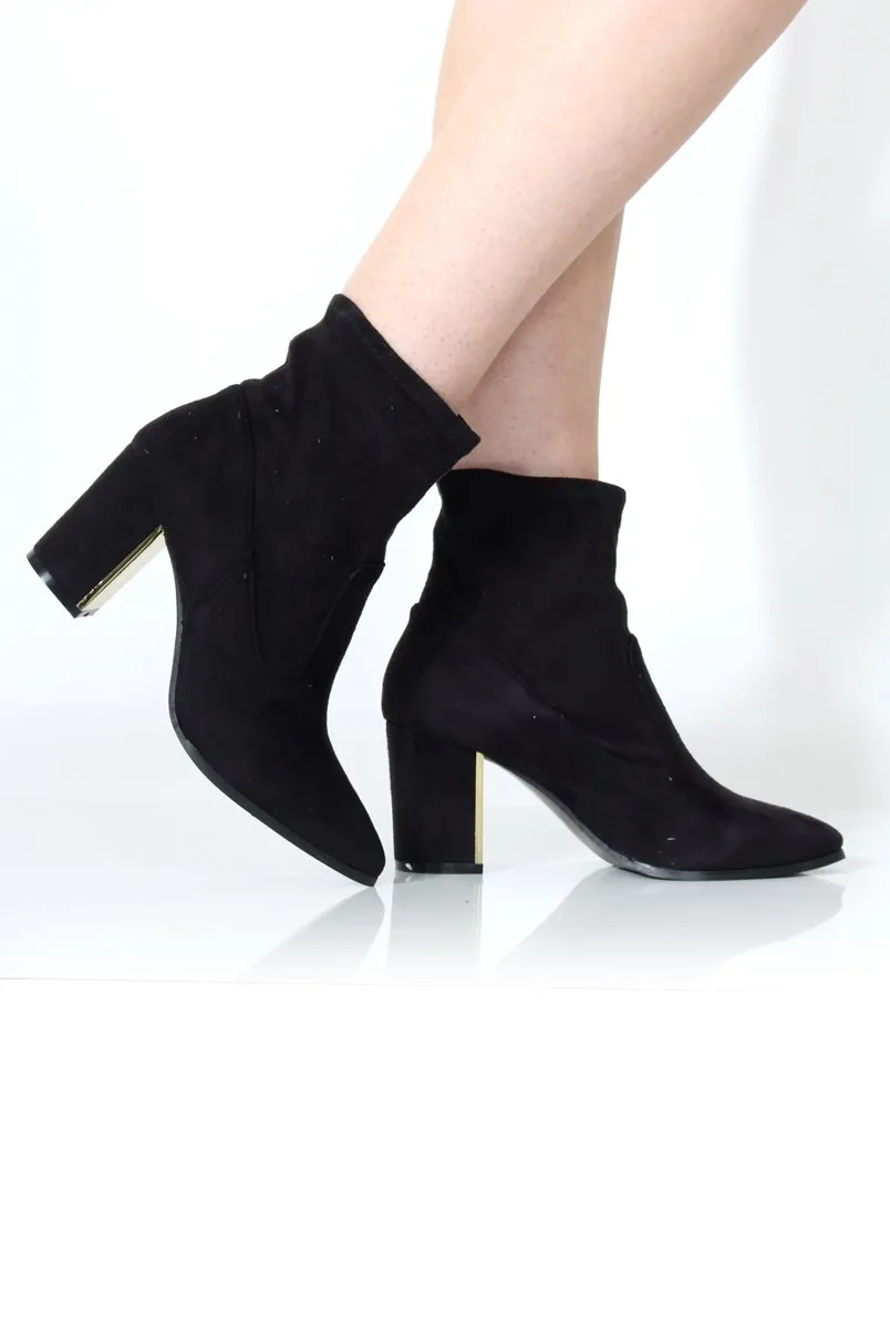 Bay Black Suede Ankle Boots sold by Rebellious Fashion product image thumbnail 2