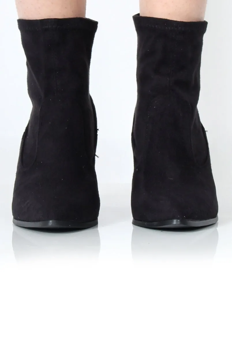 Bay Black Suede Ankle Boots sold by Rebellious Fashion product image thumbnail 3