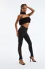 Black Knit Choker Neck Cropped Top - Lia sold by Rebellious Fashion