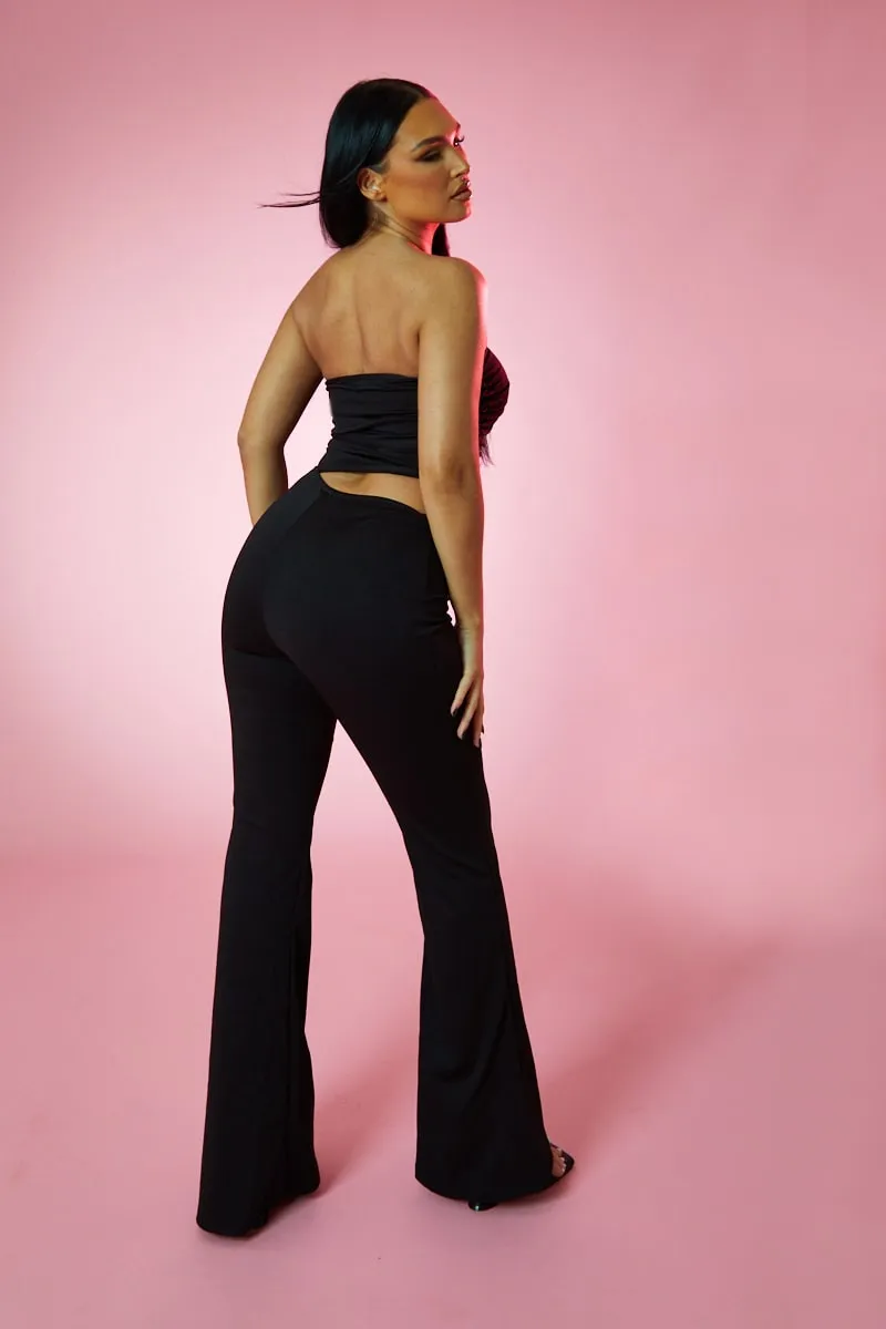 Black Cut Out Bandeau Jumpsuit - Shalby sold by Rebellious Fashion product image thumbnail 3