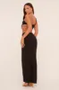 Black One Shoulder Crop Top & Twist Detail Maxi Skirt Co-ord Set - Kacie sold by Rebellious Fashion