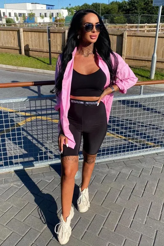 Pink Oversized Button Up Shirt - Eliza sold by Rebellious Fashion