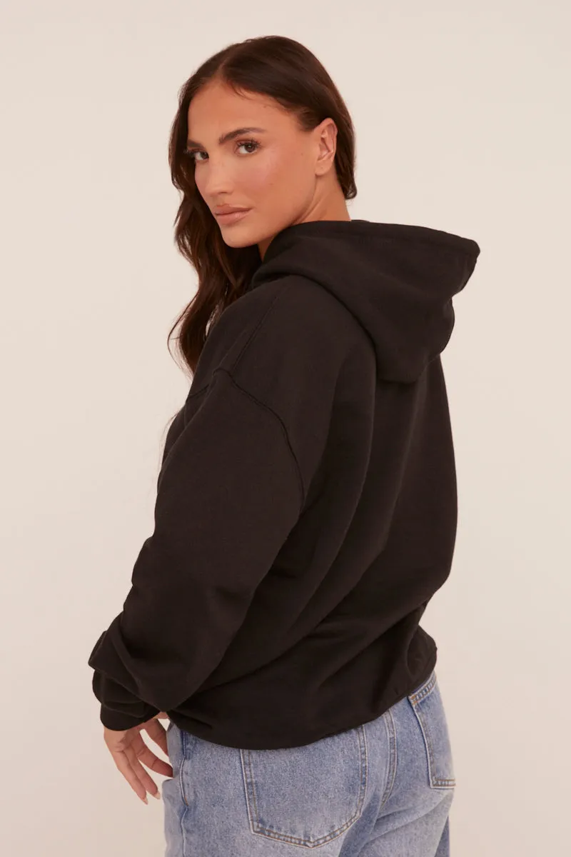 Black Cherry Print Oversized Hoodie - Molly sold by Rebellious Fashion product image thumbnail 5