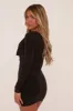 Black Cowl Neck Long Sleeve Bodycon Mini Dress - Oliana sold by Rebellious Fashion