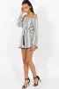 Stripe Off The Shoulder Playsuit - Abigail sold by Rebellious Fashion