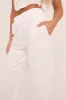 White Broderie Anglaise Straight Leg Trousers - Astrid sold by Rebellious Fashion