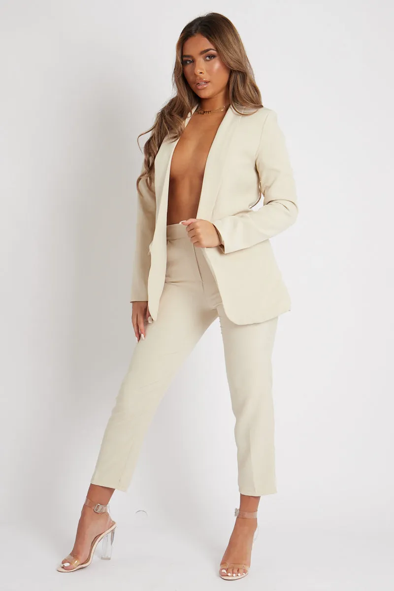 Stone Tailored Blazer And Trouser Set - Raea sold by Rebellious Fashion