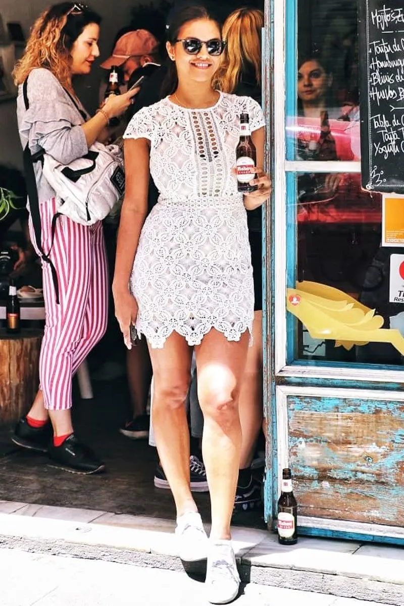 White Lace Dress - Rosalina sold by Rebellious Fashion