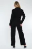 Black Tailored Blazer & Wide Leg Trouser Set - Casidi sold by Rebellious Fashion