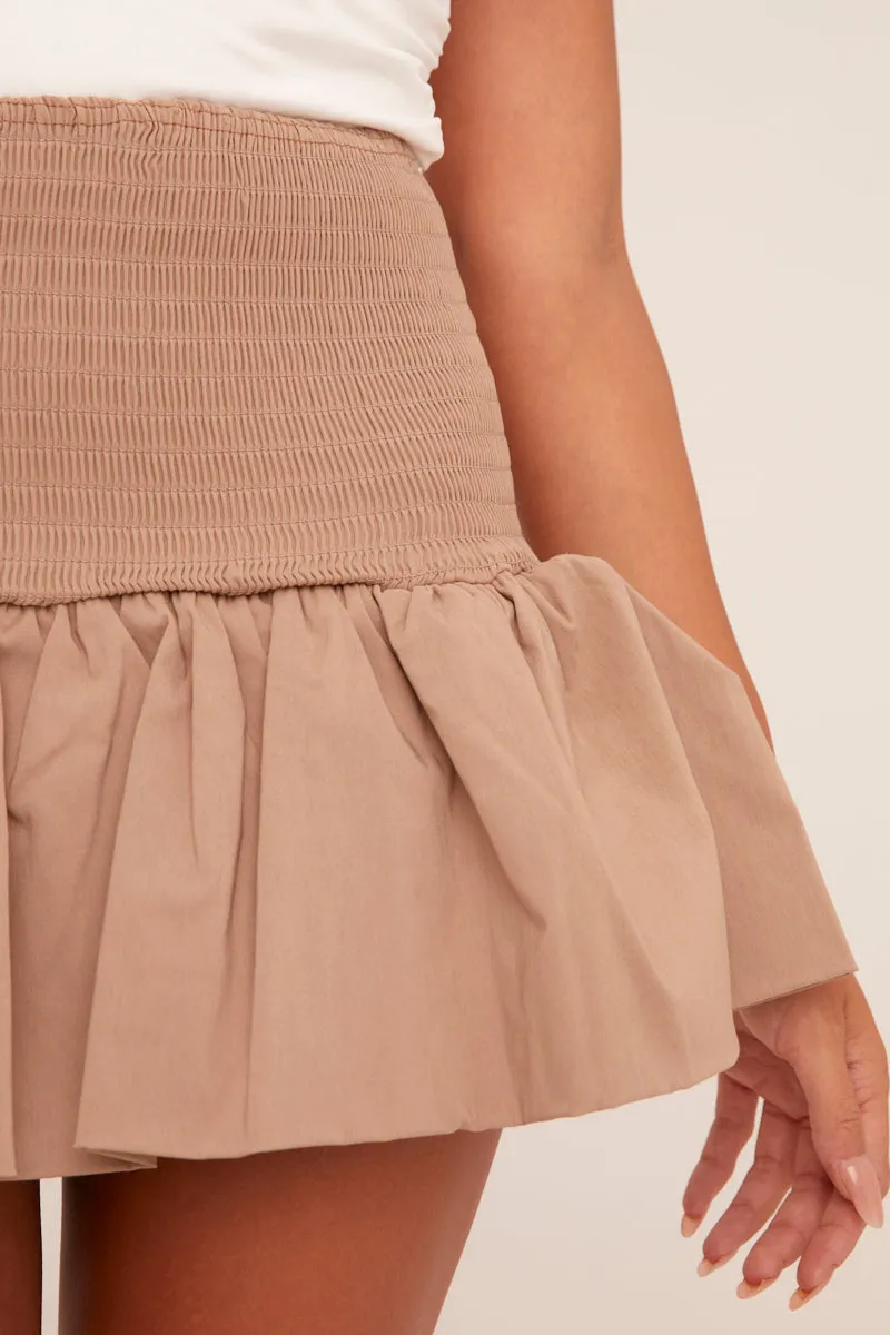 Stone Shirring Detail Puffball Mini Skirt - Gracen sold by Rebellious Fashion product image thumbnail 4