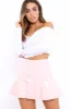 Pink PU Frill Mini Skirt - Isa sold by Rebellious Fashion
