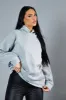 Grey Oversized Printed Back Hoodie - Asahi sold by Rebellious Fashion
