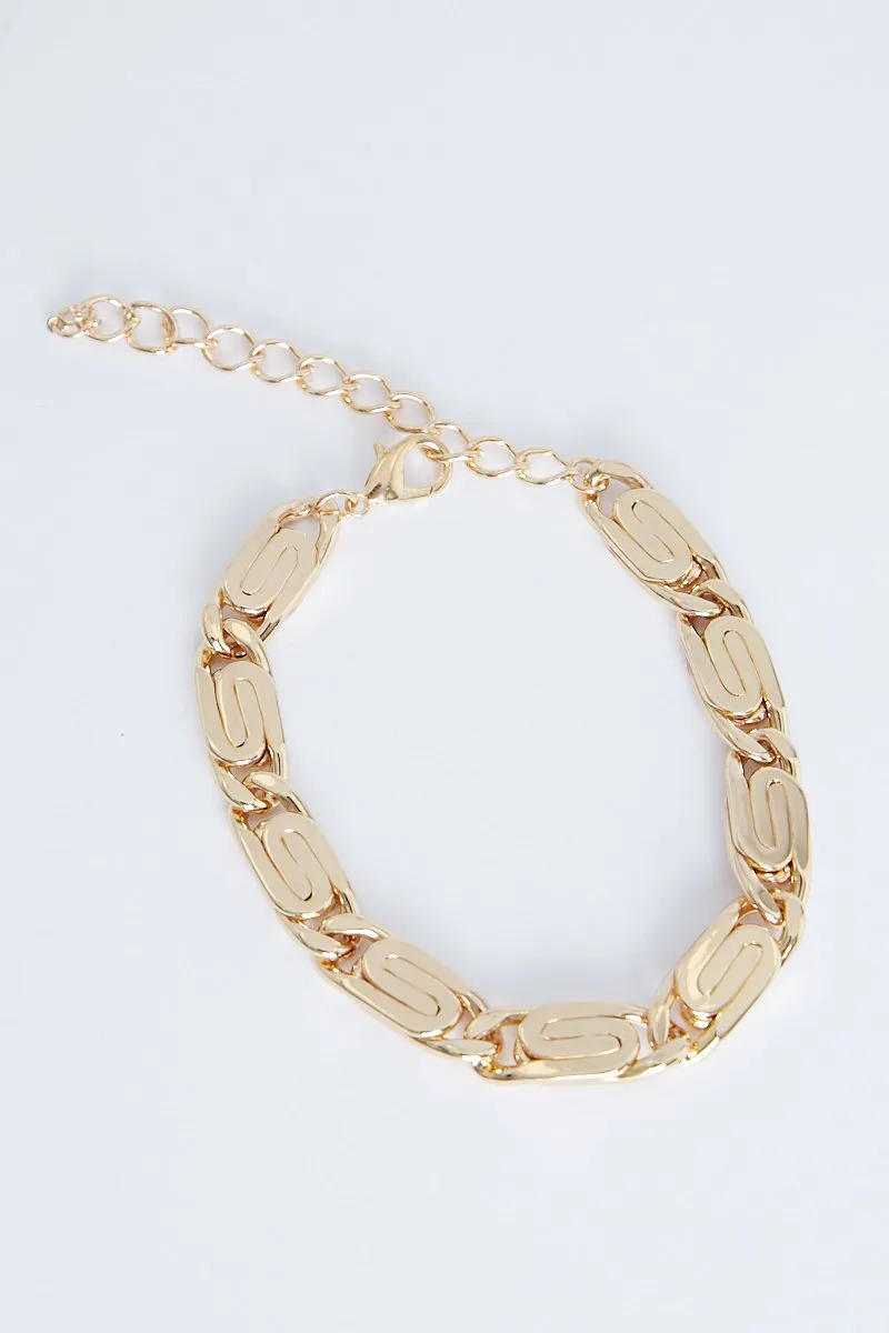 Gold Chunky Anklet - Lusine sold by Rebellious Fashion product image thumbnail 2