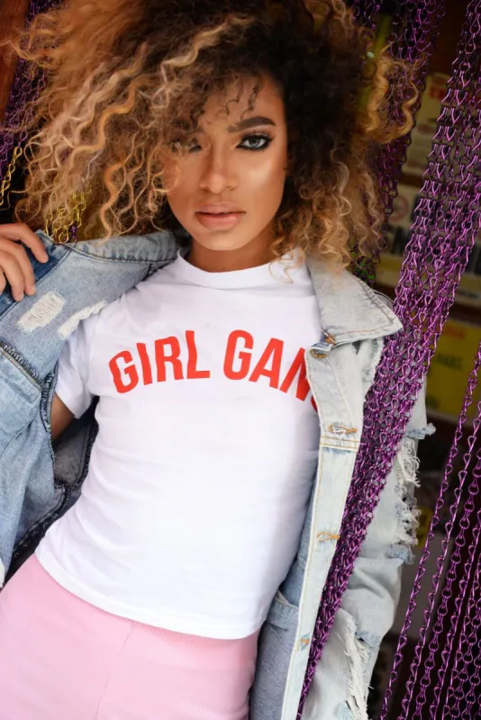 White Girl Gang Slogan T-shirt - Malyn sold by Rebellious Fashion