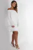 Gabriel White Off The Shoulder Dress sold by Rebellious Fashion