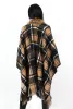 Latoya Beige Faux Fur Trimmed Cape sold by Rebellious Fashion