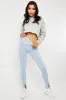 Blue Front Split Leggings - Polly sold by Rebellious Fashion