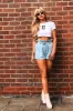 White Gemini Star Sign T-Shirt - Adalee sold by Rebellious Fashion