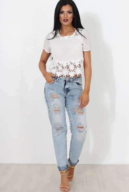 Sina Light Blue Boyfrend Jeans made by Rebellious Fashion