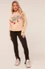 Beige Graphic Oversized Hoodie - Safiya sold by Rebellious Fashion