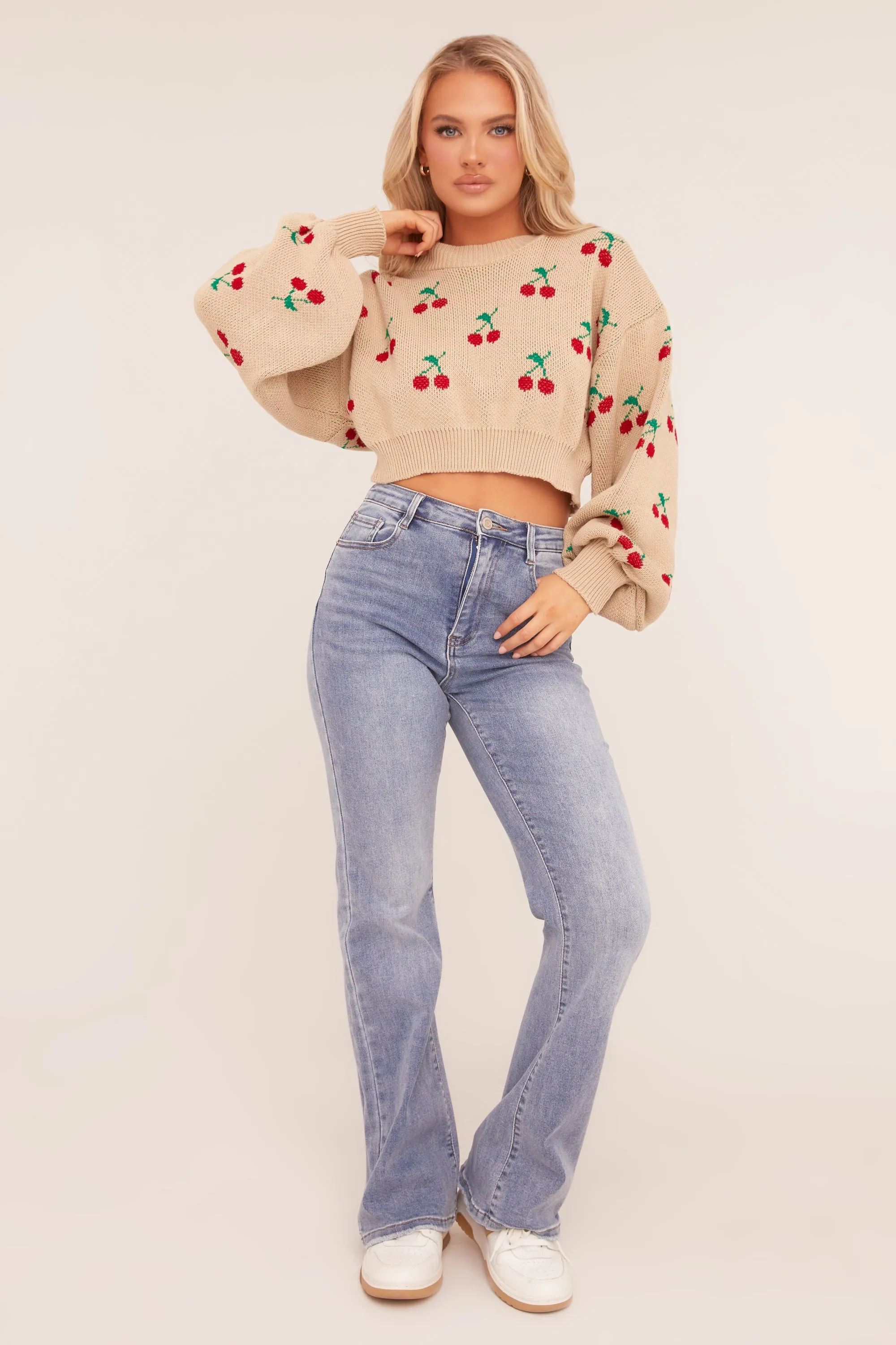 Light Blue Stretch Kick Flare Jeans - Aspen sold by Rebellious Fashion