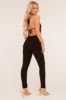 Black Plunge Halter Neck Jumpsuit - Liliana sold by Rebellious Fashion