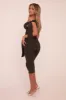 Black Knot Detail Tie Side Top & Capri Pants Co-ord Set - Amity sold by Rebellious Fashion