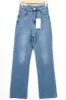 Blue Stretch Straight Leg Frayed Hem Jeans - Scarlett sold by Rebellious Fashion