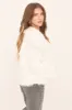 Cream Faux Fur Waterfall Long Sleeves Cropped Coat - Scottie sold by Rebellious Fashion