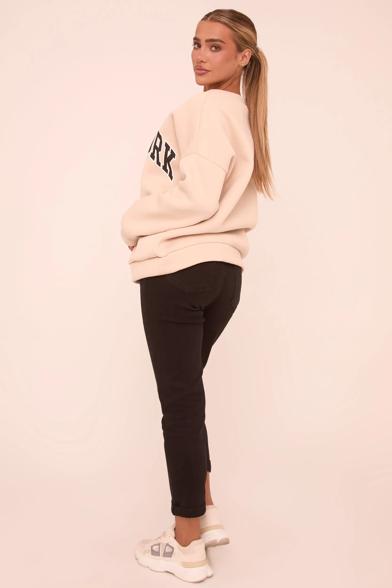 Black High Waist Stretch Turn Up Hem Mom Jeans - Corra sold by Rebellious Fashion product image thumbnail 5