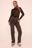 Dark Grey Stretch Mid Waist Straight Leg Denim Jeans - Lorella sold by Rebellious Fashion