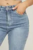 Mid Blue Washed Stretch Straight Leg Jeans - Scarlett sold by Rebellious Fashion