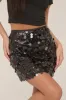 Black Disc Sequin Mini Skirt - Coco sold by Rebellious Fashion
