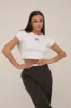 Black Contrast Stripe Wide Leg High Waisted Trousers - Leilani sold by Rebellious Fashion