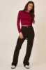 Black Stretch Frayed Hem Straight Leg Jeans - Scarlett sold by Rebellious Fashion