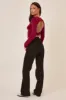Black Stretch Frayed Hem Straight Leg Jeans - Scarlett sold by Rebellious Fashion