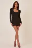 Black Heart Cut Out Mini Dress - Isadora sold by Rebellious Fashion