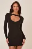 Black Heart Cut Out Mini Dress - Isadora sold by Rebellious Fashion