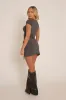 Grey Jersey Wrap Skirt and Tshirt Co-ord Set - Jenna sold by Rebellious Fashion