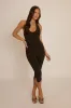Black Open Back Capri Length Jumpsuit - Wendy sold by Rebellious Fashion