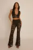 Black Lace Top and Kick flare Trouser Co-Ord Set - Uma sold by Rebellious Fashion